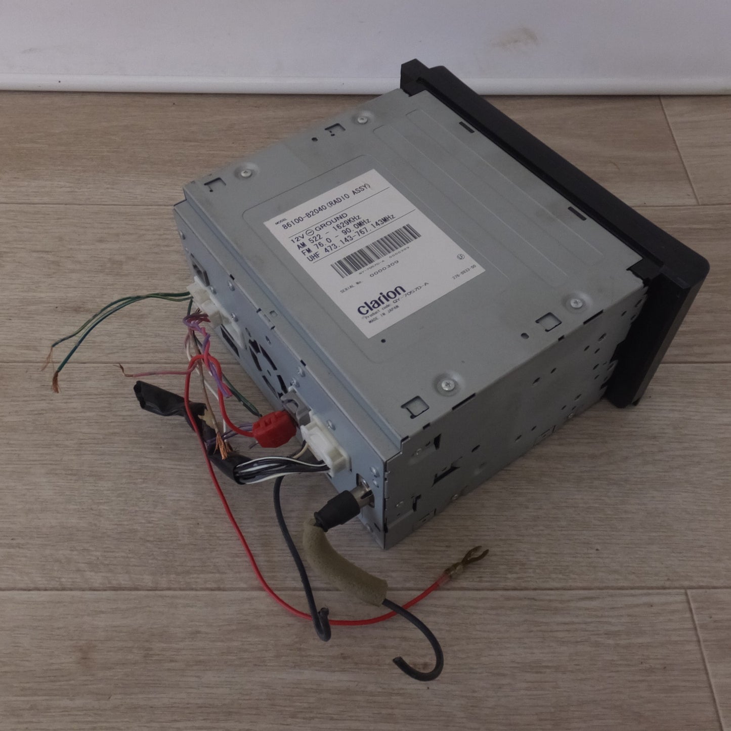 [送料無料] ★クラリオン製 ダイハツ 純正 カーナビ メモリーナビ QY-7057D-A 86100-B2040(12)★