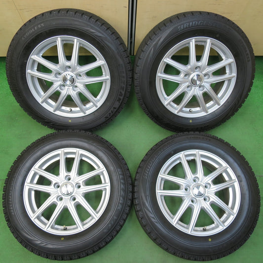 [送料無料] バリ溝！キレイ！ほぼ10分★スタッドレス 205/65R16 ブリヂストン ブリザック VRX ECO FORME エコフォルム 16インチ PCD114.3/5H★5011612イス
