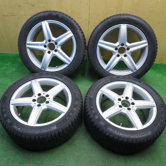 バリ溝！キレイ！9.5分以上★ベンツ 等 EURO FORSCH 225/50R17 スタッドレス コンチネンタル コンチバイキング コンタクト6 ユーロフォルシュ PCD112/5H★5031010Hス