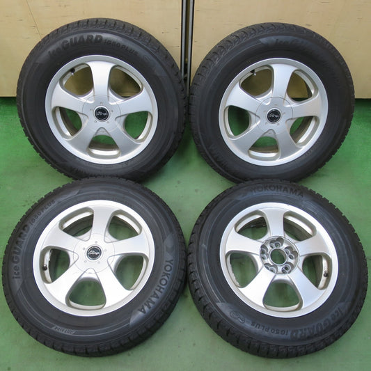 バリ溝！9分★スタッドレス 215/65R16 ヨコハマ アイスガード iG50 プラス giro ギロ 16インチ PCD100 114.3/5H マルチ★6022303イス