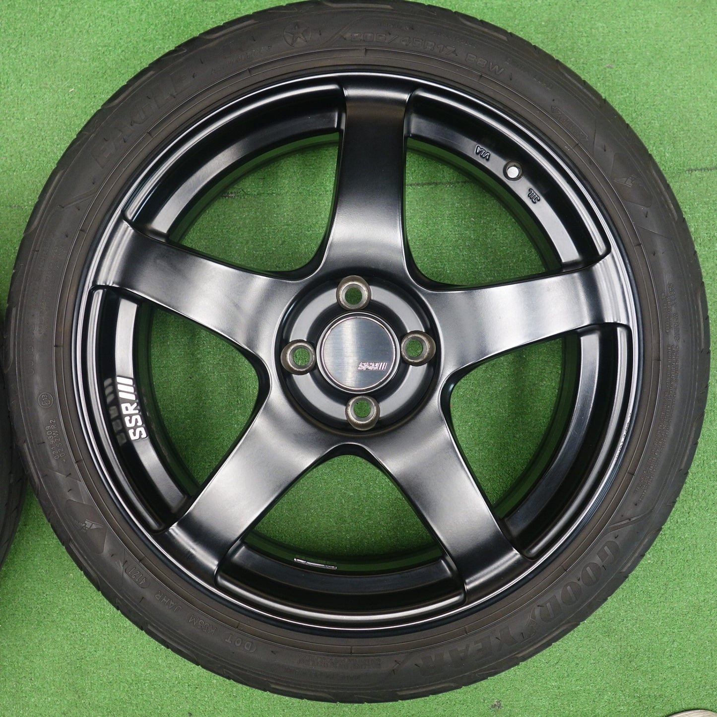 キレイ◎SSR GTV01 205/45R17 グッドイヤー イーグル F1 ASYMMETRIC3 17インチ PCD100/4H◎6061201KTノ