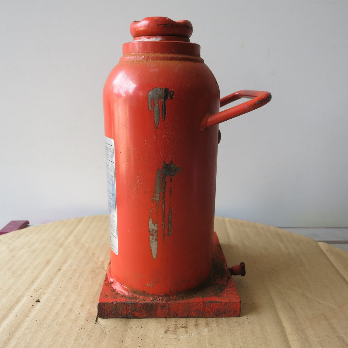 [送料無料] ◆マサダ 油圧 ジャッキ HP-15N 工具 15TON 15ton 15トン 15000kg 油圧式 オイル だるま ダルマ 車載 自動車 点検 整備②◆