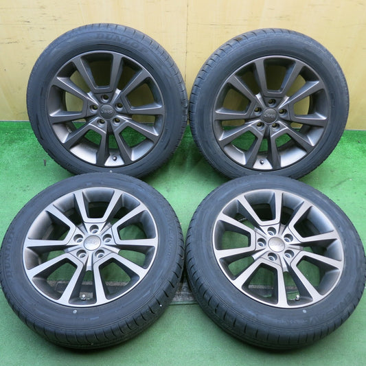バリ溝！23年！9.5分★ジープ コンパス リミテッド 純正 215/55R18 ダンロップ エナセーブ RV505 18インチ PCD114.3/5H★5100508HAノ
