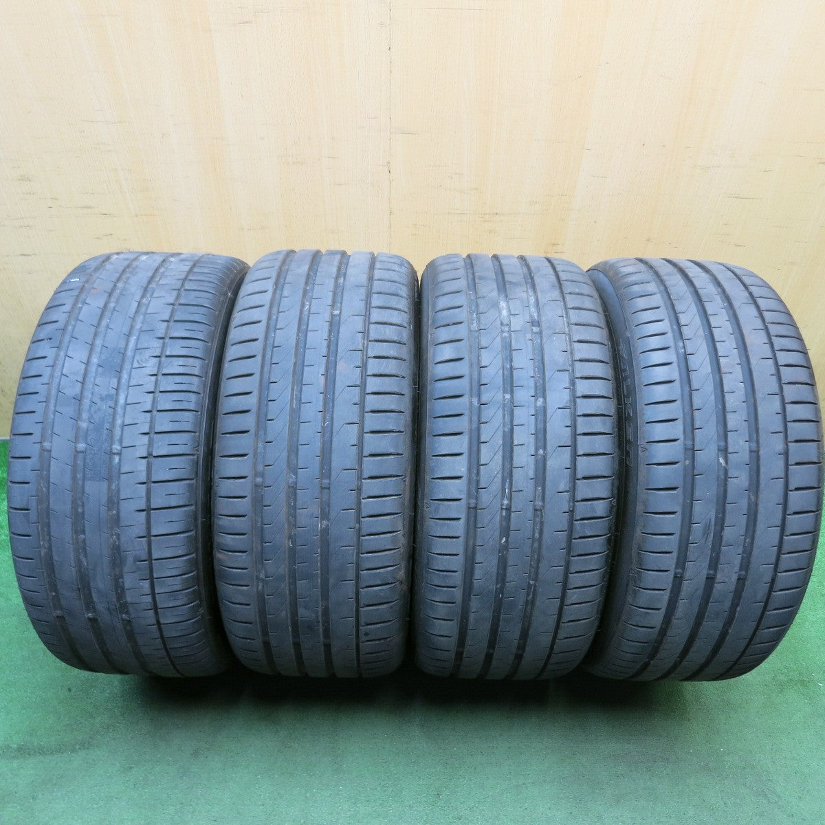 バリ溝！25年！9.5分◎アウディ A6 純正 255/40R19 ファルケン アゼニス FK510 FK520 19インチ PCD112/5H◎6082714HAノ