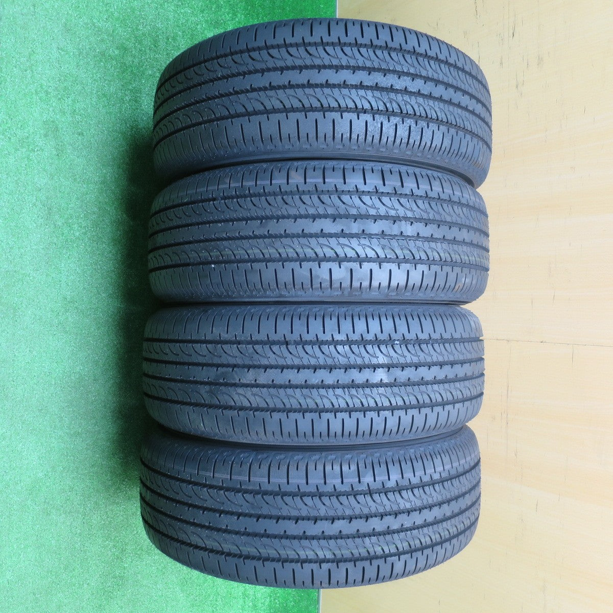 新車外し！25年★三菱 デリカ D:5 シャモニー 純正 ENKEI 225/55R18 ヨコハマ ジオランダー SUV G055 G055E 18インチ エンケイ D5 PCD114.3/5H★5102403NJノ