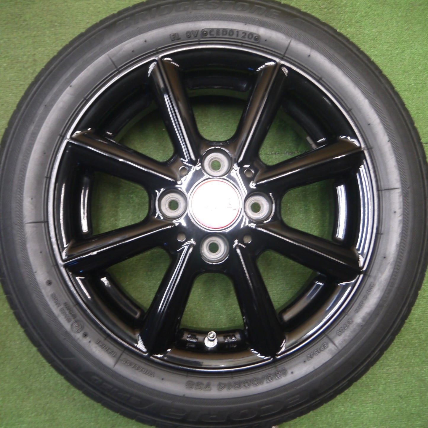 [送料無料] キレイ★Lehrmeister PREMIX NANA 155/65R14 ブリヂストン エコピア EP150 レアマイスター プレミックス ナナ 14インチ PCD100/4H★5022801Hノ