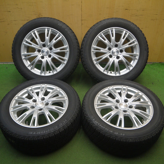 *送料無料* バリ溝!キレイ!8.5分★スタッドレス 205/55R16 アイスエスポルテ LEBEN レーベン 16インチ PCD114.3/5H★4032507Hス