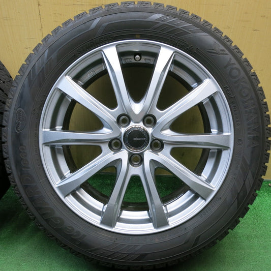 バリ溝！22年！キレイ！9.5分◎86 BRZ 等 205/55R16 スタッドレス ヨコハマ アイスガード iG60 MiLLOUS ミルアス 16インチ PCD100/5H◎6092606HAス