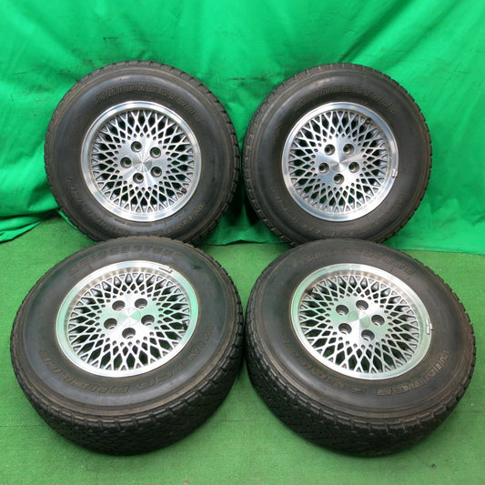 *送料無料* 4本価格★JEEP ジープ チェロキー 純正 225/70R15 スタッドレス ブリヂストン ウインター デューラー DM-01 PCD114.3/5H★4052901ナス