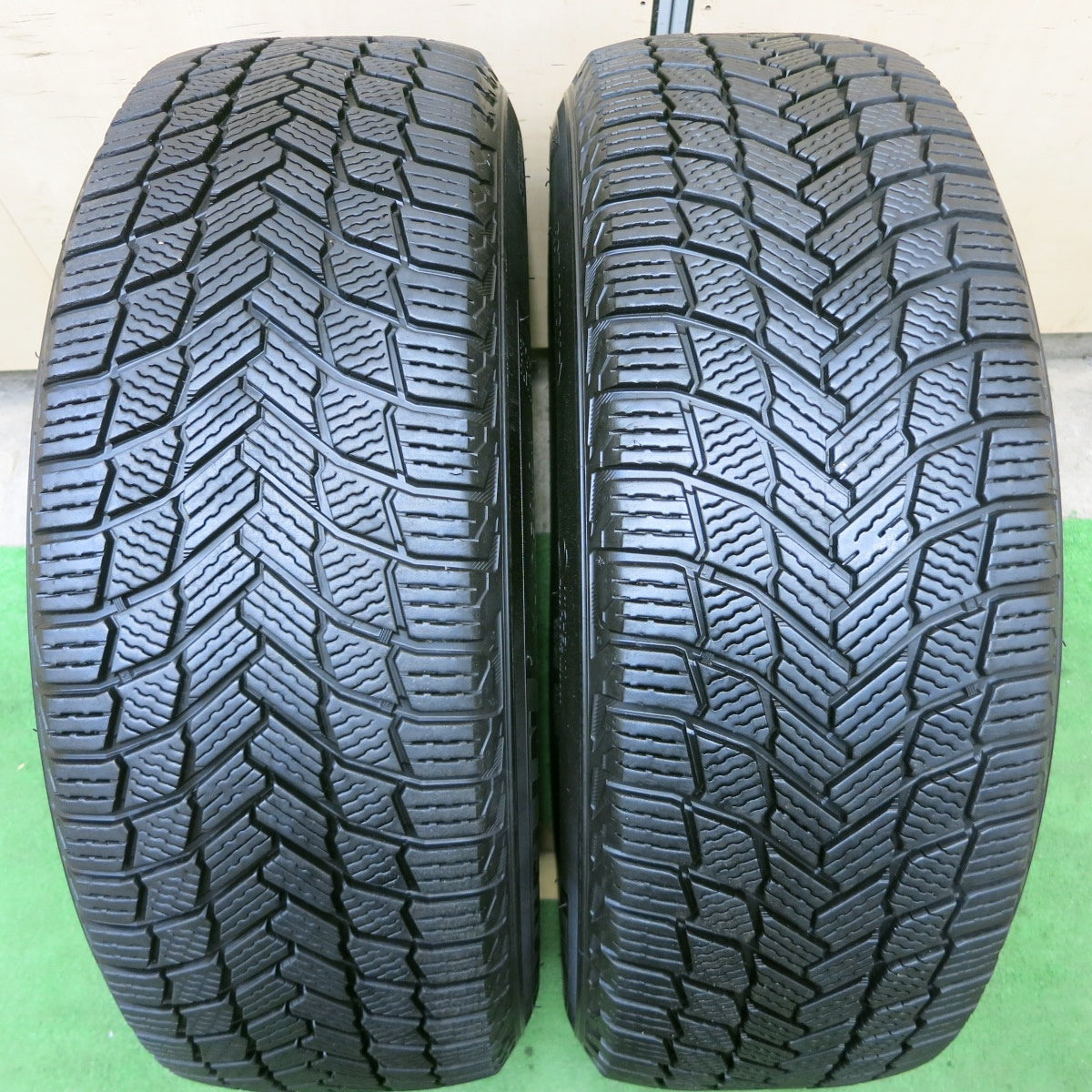 バリ溝！21年！9分！2本★スタッドレス 225/60R18 ミシュラン X-ICE SNOW タイヤ 18インチ レクサス NX RAV4 ハリアー 等★5052101ナスタ