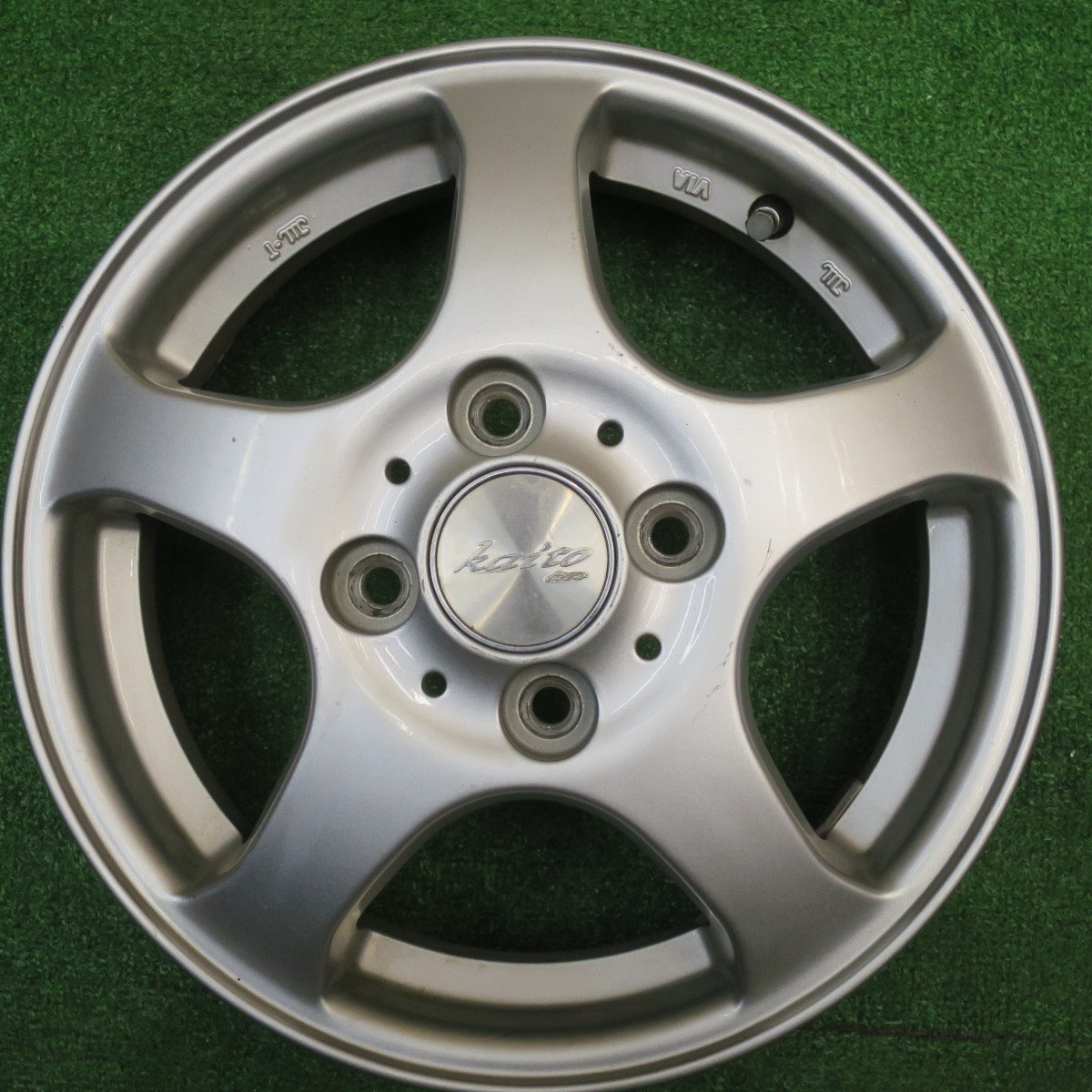 4本価格★Kaito two カイト ツー 13インチ 社外 アルミ ホイール 13×4.00B PCD100/4H★5110104NJホ