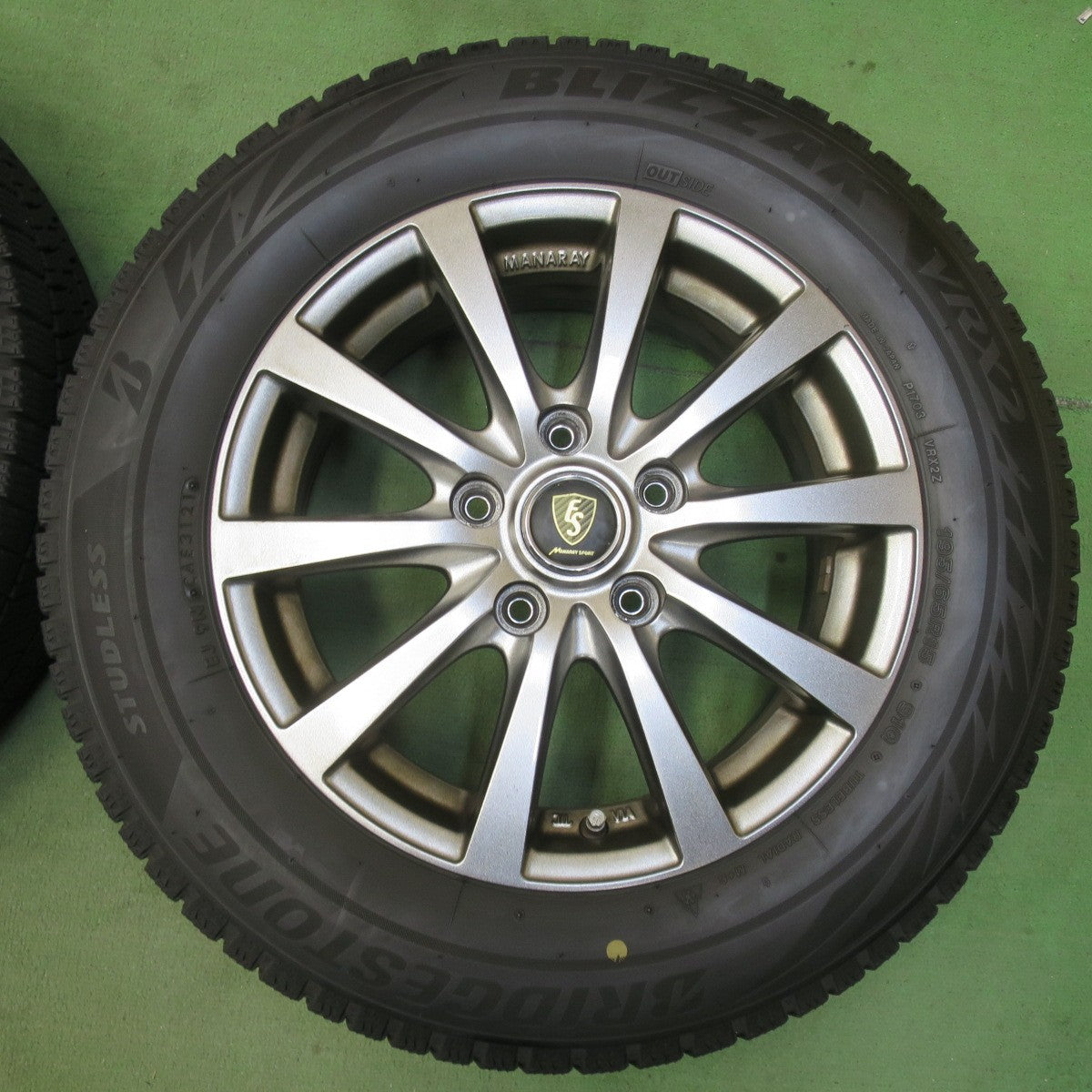 4本価格！21年★スタッドレス 195/65R15 ブリヂストン ブリザック VRX2 MANARAY SPORT マナレイスポーツ 15インチ PCD114.3/5H★5102302イス