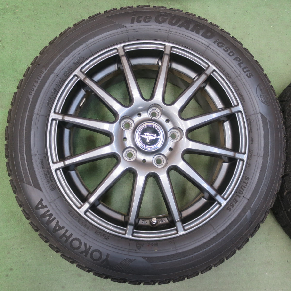 キレイ◎スタッドレス 205/60R16 ヨコハマ アイスガード iG50 プラス TEAD テッド 16インチ PCD114.3/5H◎6061502イス