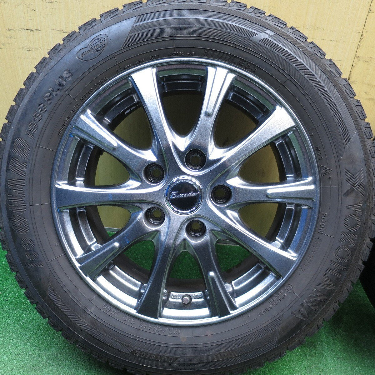 バリ溝！キレイ！8.5分★スタッドレス 195/65R15 ヨコハマ アイスガード iG50 プラス Exceeder エクシーダー 15インチ PCD114.3/5H★5031007Hス