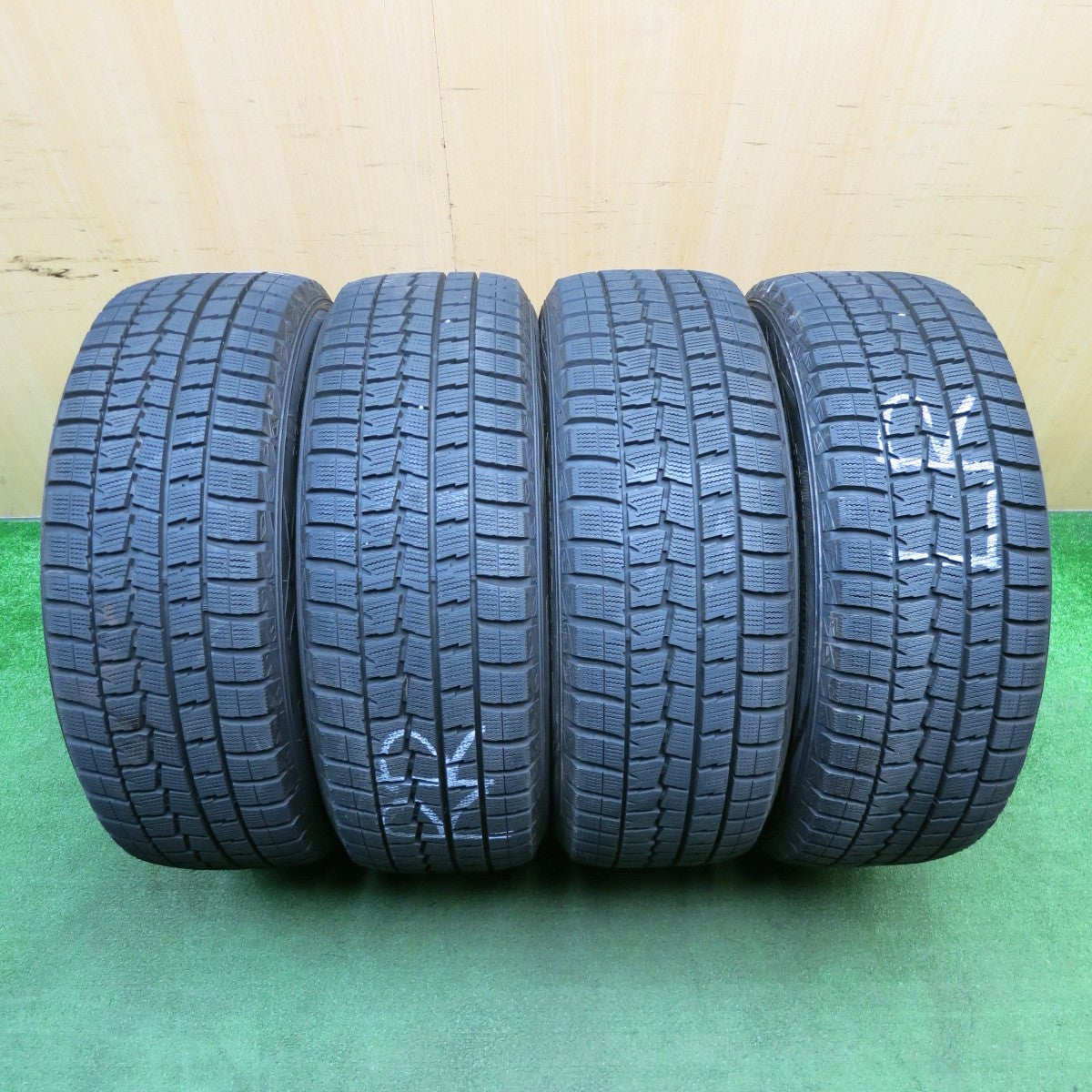 超バリ溝！キレイ！9.5分以上★スタッドレス 225/55R17 ダンロップ ウインターマックス WM01 ZACK JP-110 MONZA ザック 17インチ PCD114.3/5H★5042803NJス