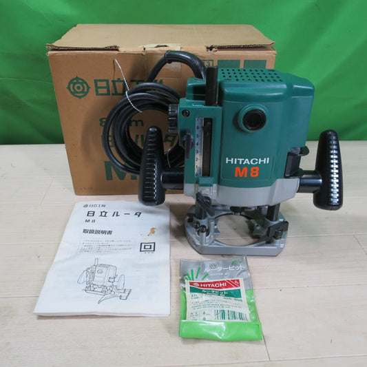 [送料無料] ☆日立工機 8mm 電子 ルータ M8 電動 工具 DIY ルーター 伸ばし棒 HITACHI ジャンク☆