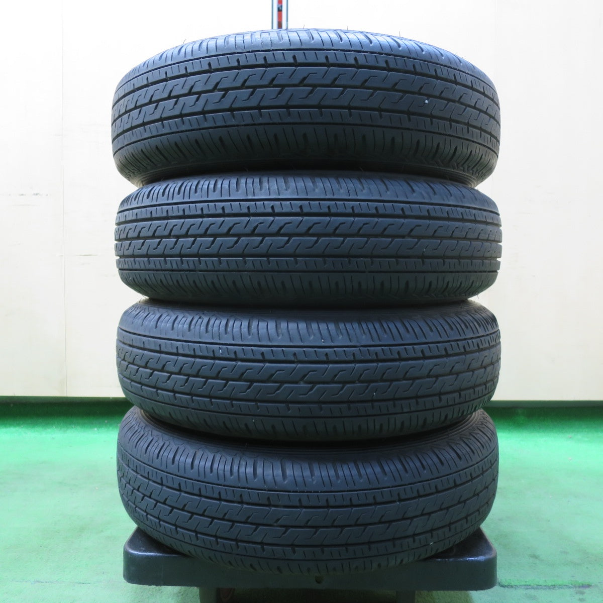 [送料無料] キレイ★ダイハツ ミラ 純正 スチール 145/80R12 80/78N ブリヂストン エコピア R710A 12インチ PCD100/4H★5031203イノ