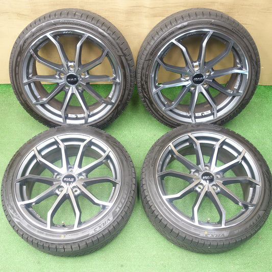 バリ溝！23年！9.5分★アウディ ワーゲン 等 MAK LOWE FF 225/40R18 スタッドレス ブリヂストン ブリザック VRX3 レーベ 18インチ PCD112/5H★6020904KTス