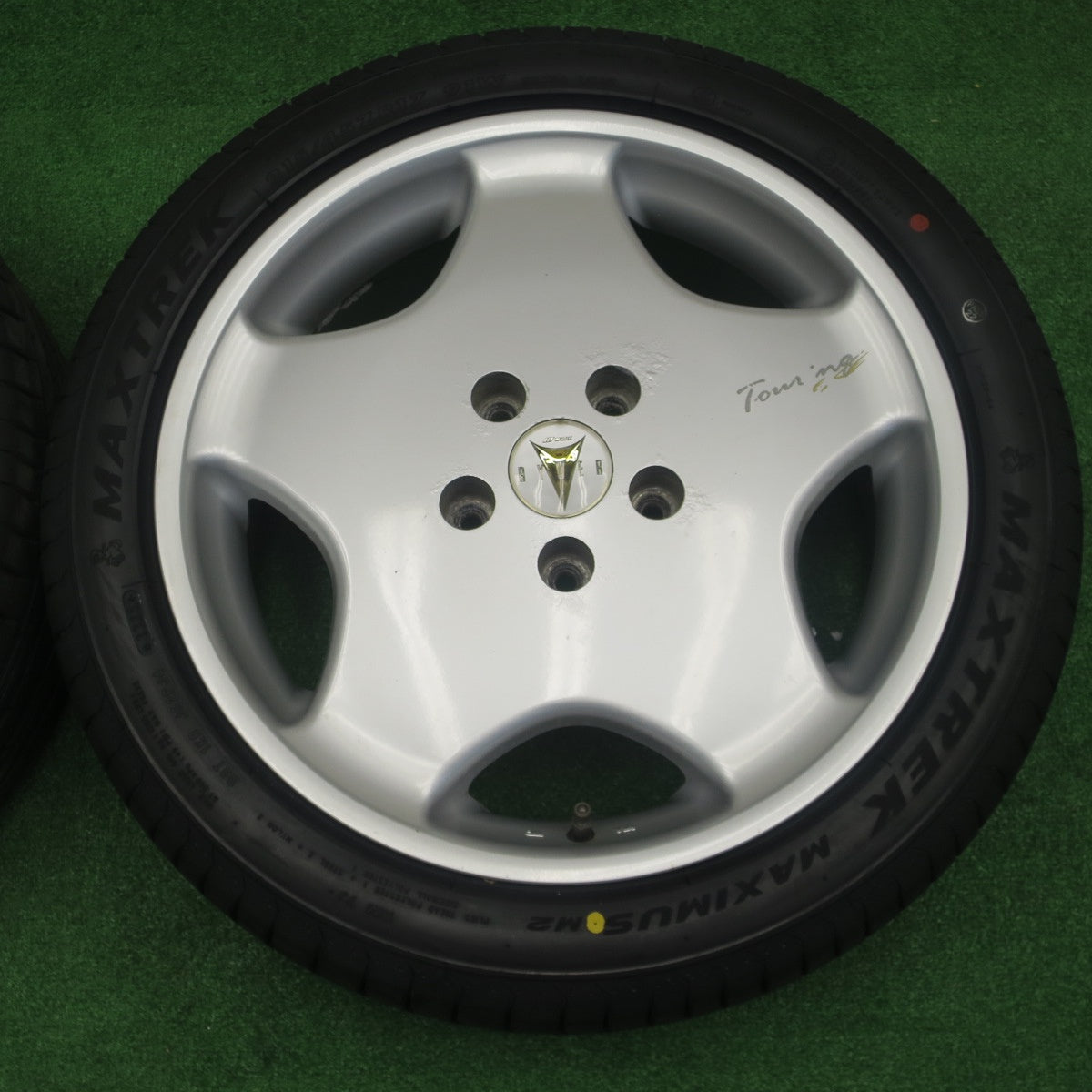 未使用！25年★WORK RYVER Touring EX 215/45R17 マックストレック MAXIMUS M2 ワーク レイバー 17インチ PCD114.3/5H★5121802NKス