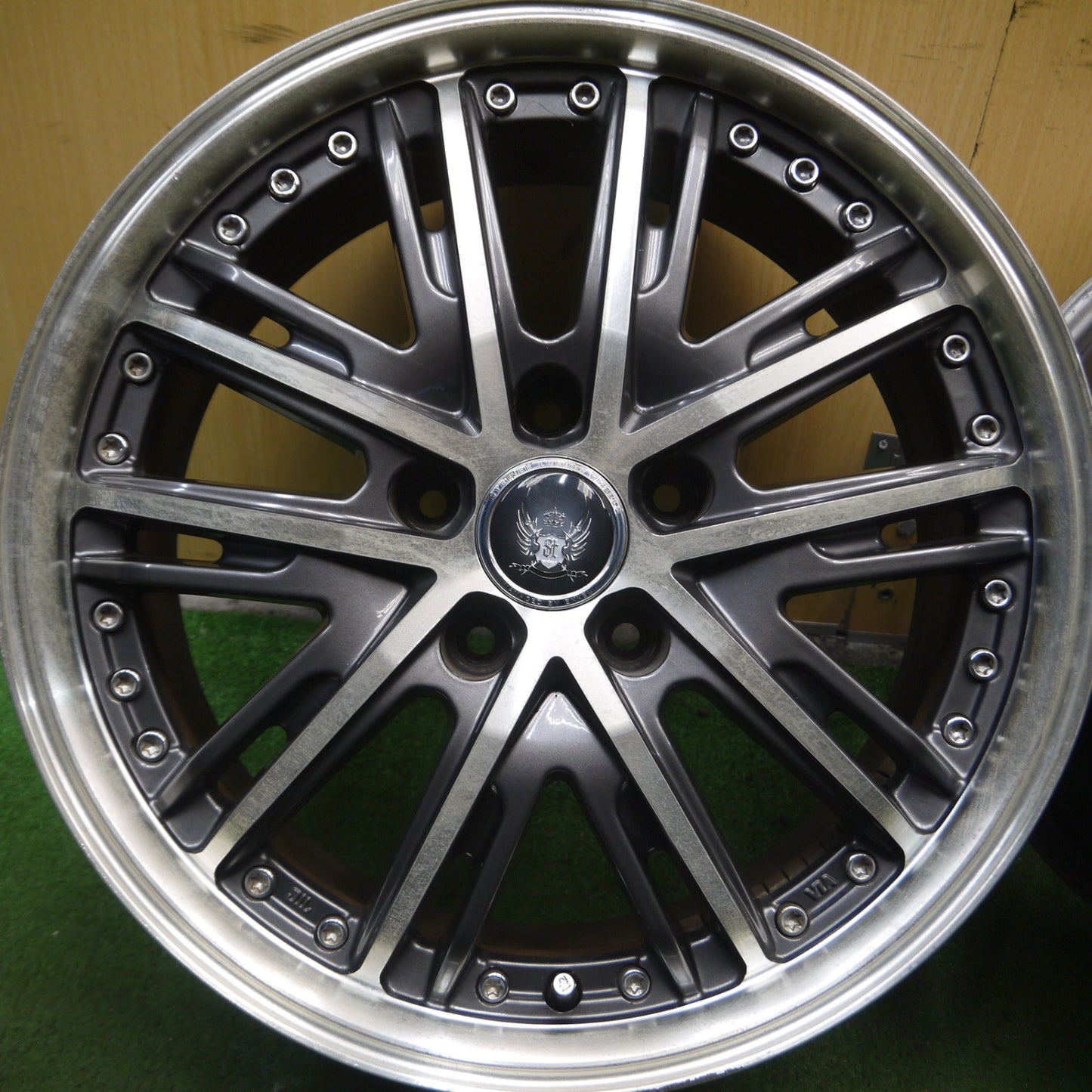 *送料無料* 4本価格★STEINER VZ5 ENKEI 17インチ ホイール 17×7J シュタイナー エンケイ PCD114.3/5H★4051007Hホ