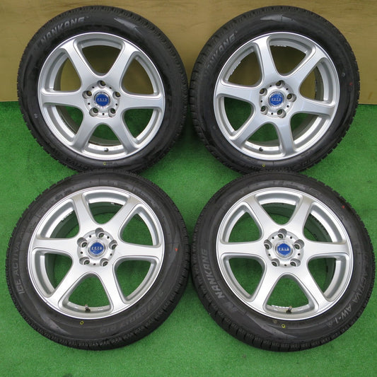 ほぼ未使用！25年★スタッドレス 215/50R17 ナンカン アイスアクティバ AW-1 FEID 社外 アルミ 17インチ PCD114.3/5H★6011402NKス