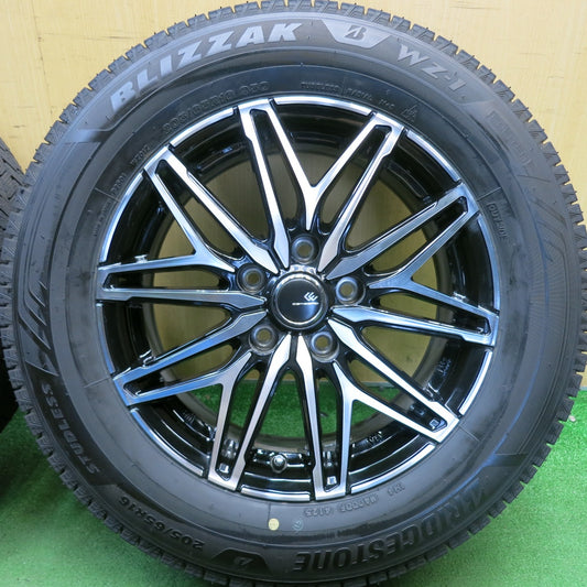 バリ溝！25年！キレイ！ほぼ10分◎スタッドレス 205/65R16 ブリヂストン ブリザック WZ-1 CEREBRO WA45 セレブロ 16インチ PCD114.3/5H◎6071204HAス
