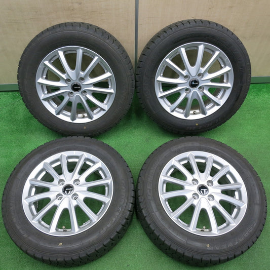 [送料無料] バリ溝！22年！キレイ！9分★スタッドレス 185/65R15 グッドイヤー アイスナビ7 QRASIZ KOSEI クレイシズ 光生 15インチ PCD100/4H★4120601TNス