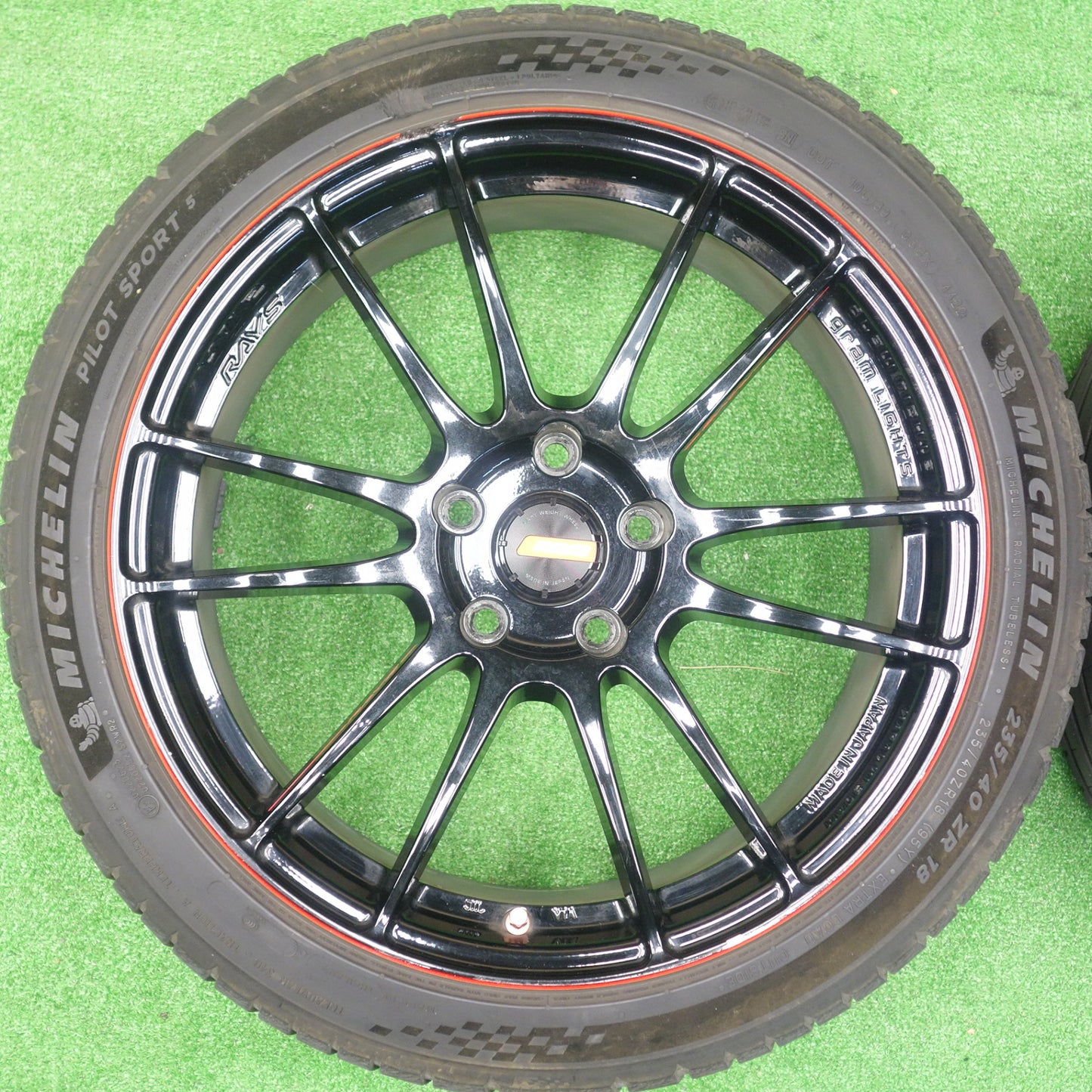 4本価格！22年★RAYS gram LIGHTS GL-57XTREME 235/40R18 ミシュラン パイロット スポーツ5 レイズ グラムライツ 18インチ PCD114.3/5H★5122101KTノ