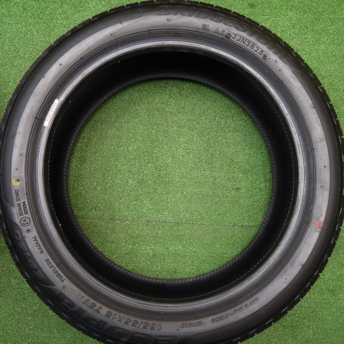 新車外し！25年★165/55R15 ブリヂストン エコピア EP150 タイヤ 15インチ スペーシア カスタム タント N-BOX 等 軽サイズ★5111012Hノタ