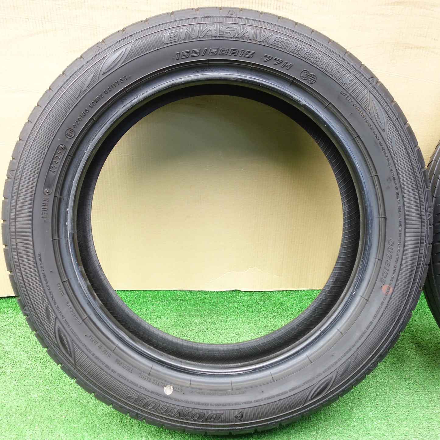 ほぼ新車外し！25年★165/60R15 ダンロップ エナセーブ EC300+ タイヤ 15インチ ハスラー ソリオ デリカ ミニ D:2 等★5121303KTノタ