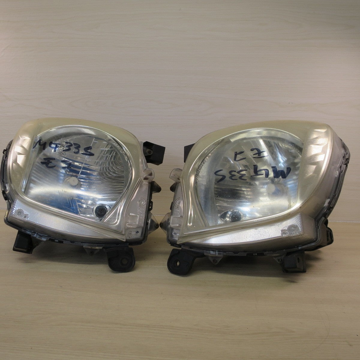 左右セット♪日産 MG33S モコ 純正 ハロゲン ヘッドライト P9638 STANLEY 907-38200 ヘッドランプ 照明 カー パーツ♪