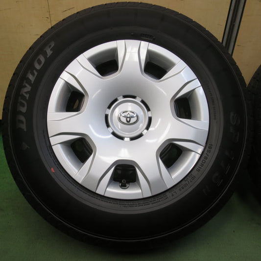 新車外し!24年◎トヨタ 200系 ハイエース 純正 スチール 195/80R15 107/105S ダンロップ SP175N 15インチ PCD139.7/6H◎6100609イノ