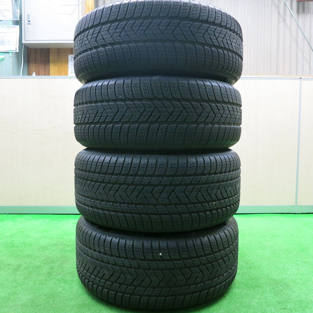 [送料無料] バリ溝！21年！綺麗！8.5分★BMW X5 F15 Mスポーツ 純正 255/50R19 285/45R19 スタッドレス ピレリ スコーピオン WINTER PCD120/5H★4092902HAス