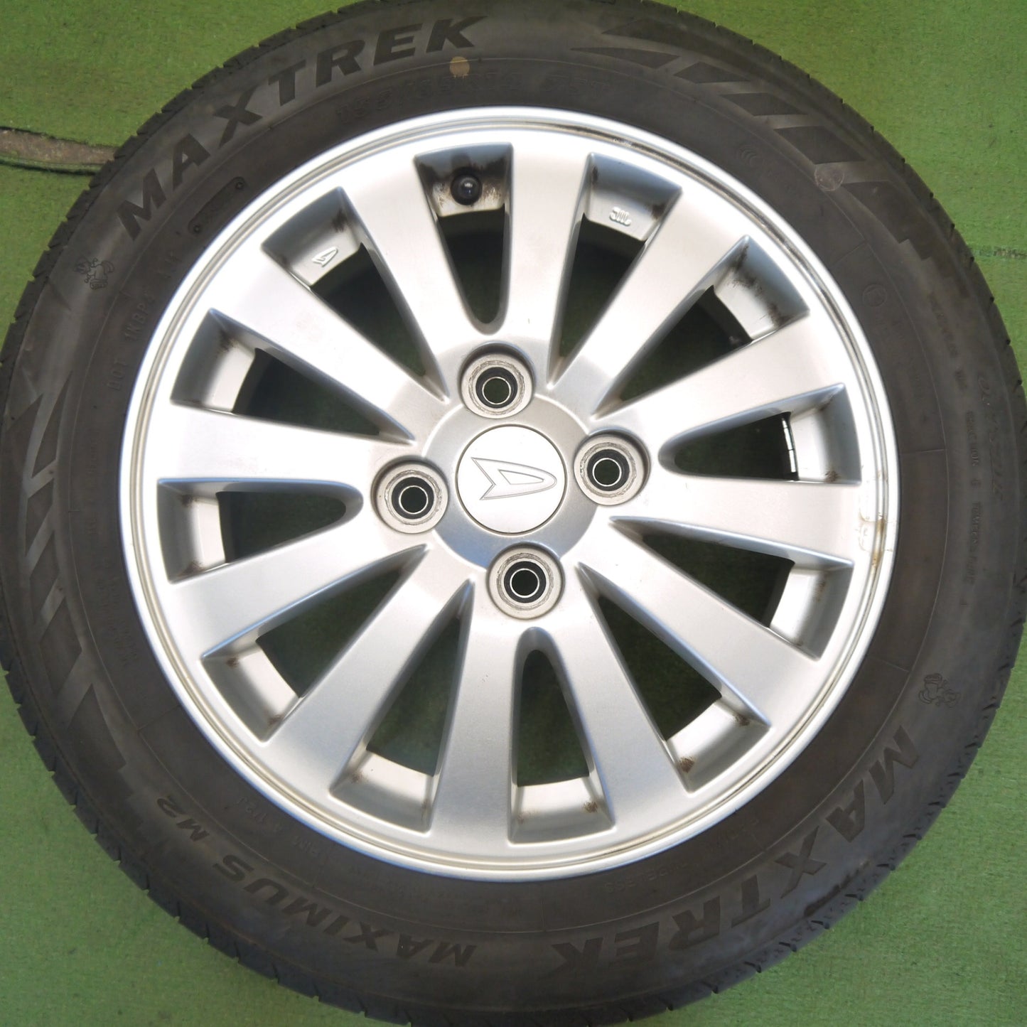 バリ溝！24年！8.5分◎ダイハツ ムーヴ コンテ ミライース 等 純正 155/65R14 マックストレック MAXIMUS M2 14インチ PCD100/4H◎6071308Hノ
