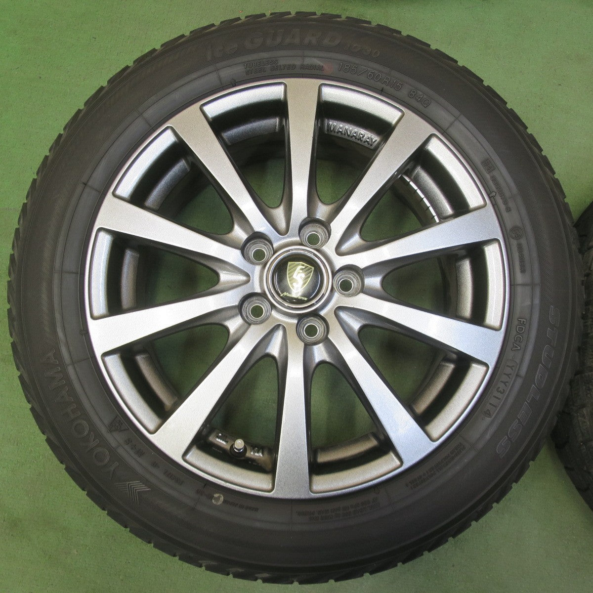 キレイ◎シエンタ 等 185/60R15 スタッドレス ヨコハマ アイスガード iG30 MANARAY SPORT マナレイ スポーツ 15インチ PCD100/5H◎6080509IMス