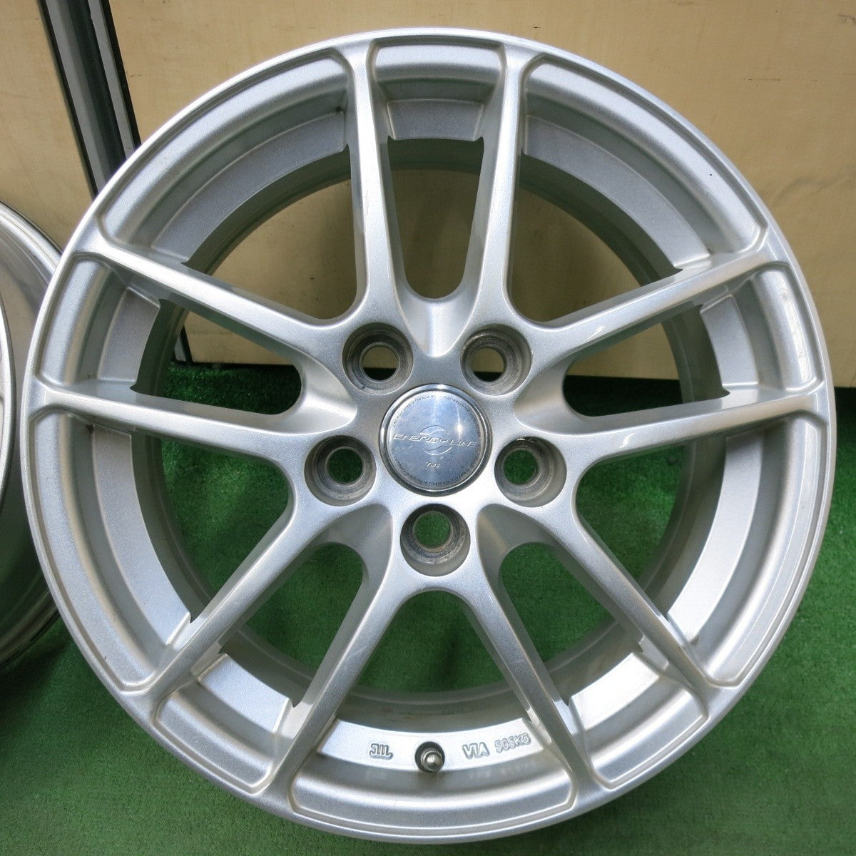 4本価格★プリウス 等 ENERGY LINE TWS ホイール 15インチ エナジーライン 15×6J PCD100/5H★5031407SYホ