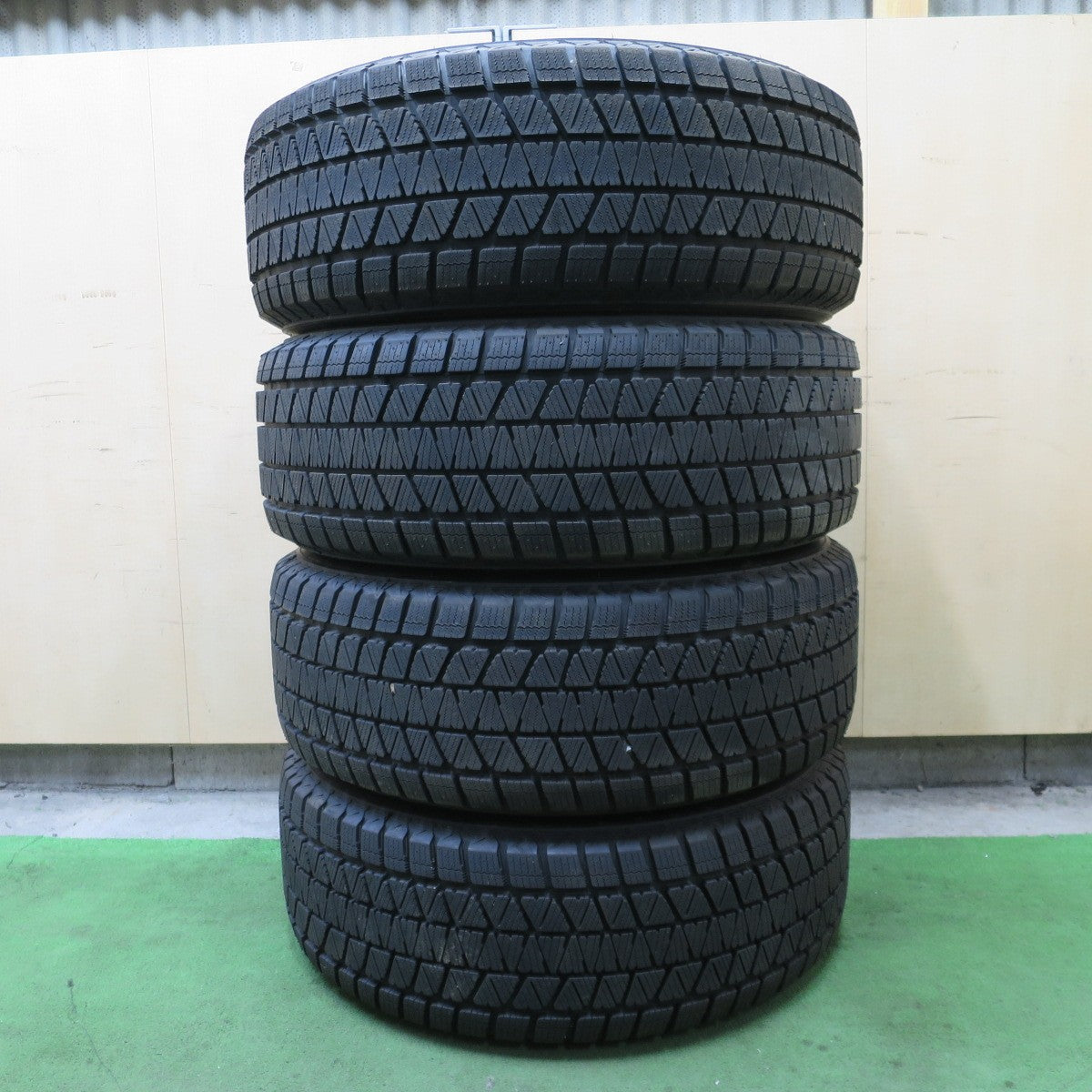 超バリ溝！24年！キレイ！ほぼ10分★ジープ 等 265/60R18 スタッドレス ブリヂストン ブリザック DM-V3 LS AVENTURA 阿部商会 ラ・ストラーダ アベンチュラ 18インチ PCD127/5H★6032001ナス
