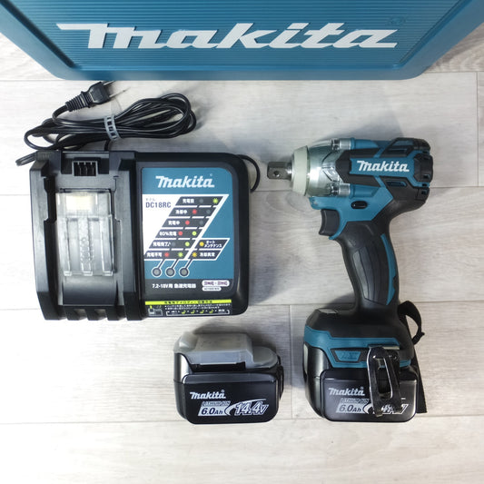 ◆[送料無料] 美品◆makita マキタ 充電式インパクトレンチ TW280DRGX 14.4V バッテリー2個 充電器付き 電動工具◆