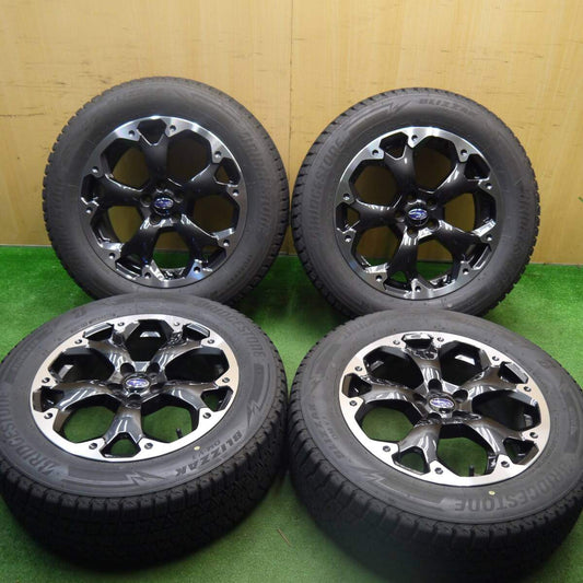 バリ溝！キレイ！9分★スバル XV 純正 225/60R17 スタッドレス ブリヂストン ブリザック DM-V3 17インチ PCD100/5H★5032411Hス