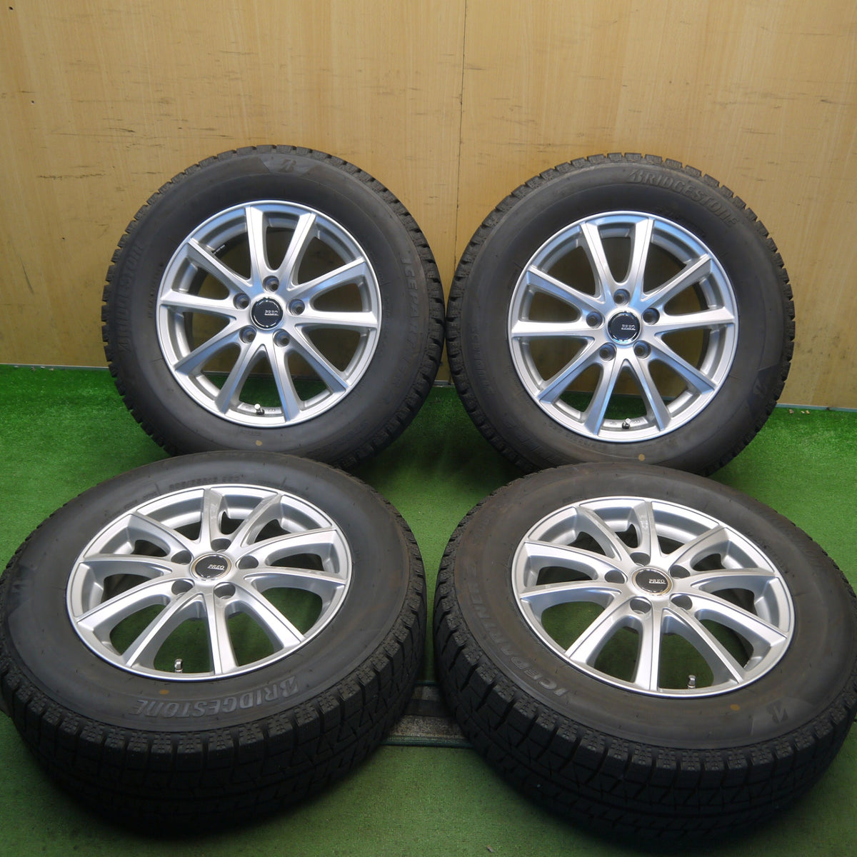 バリ溝！23年！キレイ！9.5分◎スタッドレス 205/65R16 ブリヂストン アイスパートナー2 PREO プレオ 16インチ PCD114.3/5H◎6090702Hス