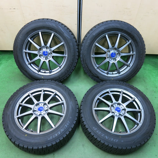 [送料無料] 超バリ溝！22年！キレイ！ほぼ10分★スタッドレス 225/60R17 ダンロップ ウインターマックス WM02 WINNERS ウィナーズ 17インチ PCD114.3/5H★5022608SYス