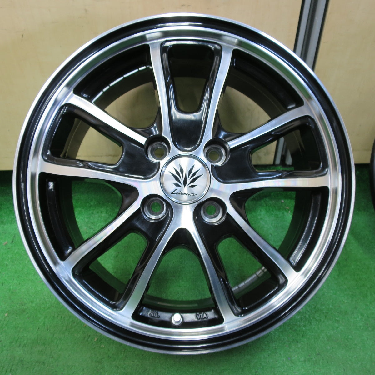*送料無料* 4本価格★Lehrmeister レアマイスター 15インチ ホイール 15×6J PCD100/4H★4071610イホ