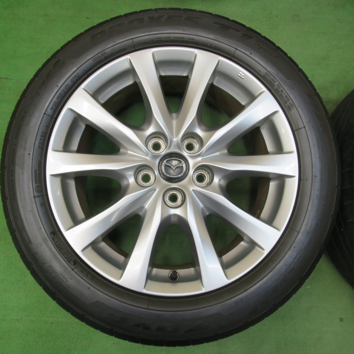 [送料無料] キレイ★マツダ アテンザ 純正 225/55R17 ブリヂストン トランザ T001 トーヨー プロクセス T1 sport 17インチ PCD114.3/5H★5022603イノ