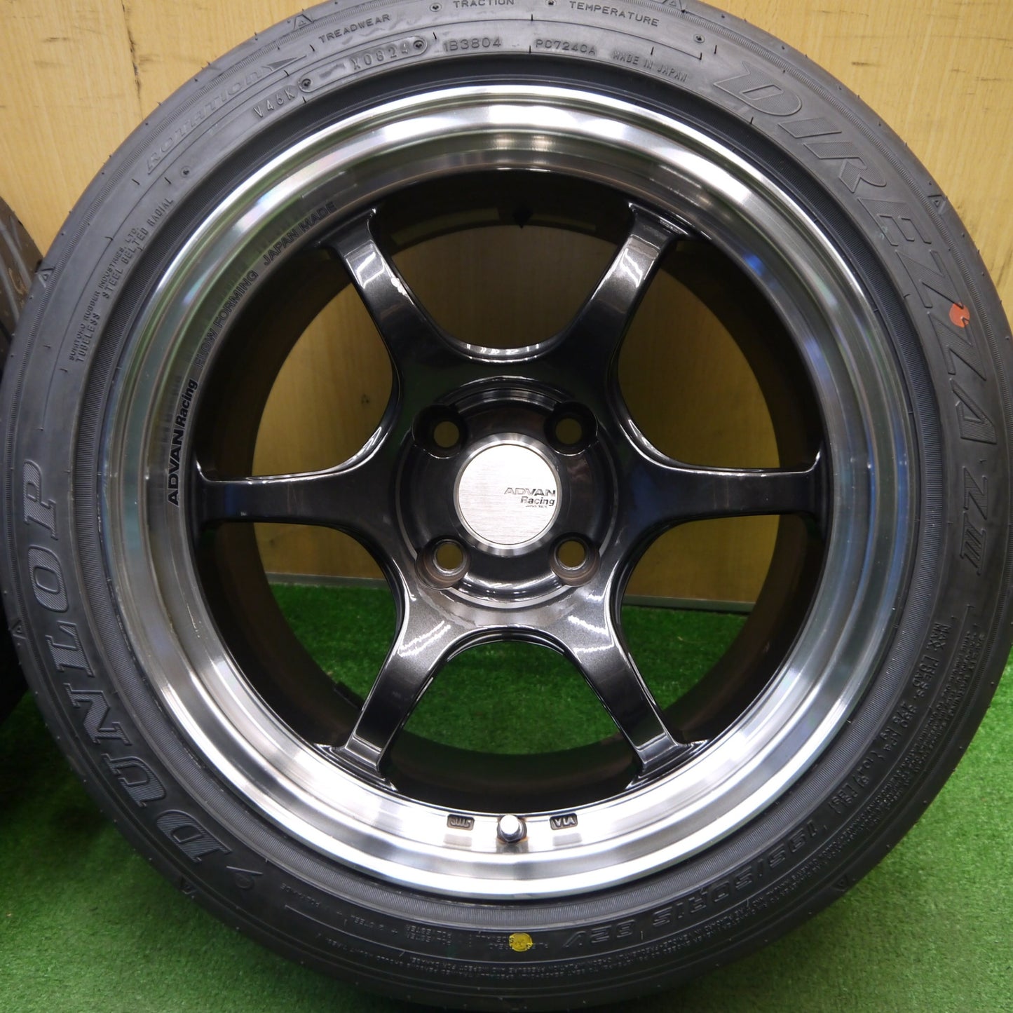 タイヤのみ未使用！24年★ADVAN Racing RGD2-15-1 195/50R15 ダンロップ DIREZZA Z3 アドバン レーシング 15インチ PCD100/4H★5041503Hノ