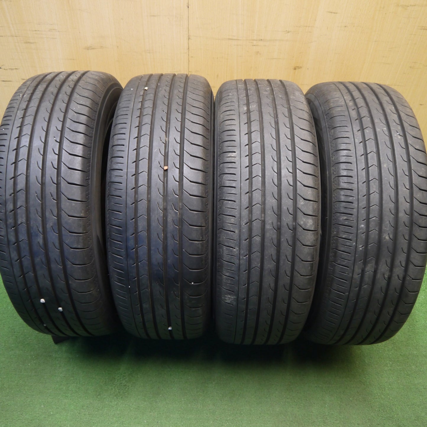 バリ溝！22年！キレイ！9.5分★195/65R15 ヨコハマ BluEarth-RV RV03 スチール ホイール ブルーアース 15インチ PCD100 114.3/5H マルチ★6033001Hノ