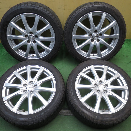 バリ溝！22年！キレイ！9.5分★プリウス 等 215/45R17 スタッドレス ミシュラン X-ICE SNOW ravrion RS01 ラブリオン 17インチ PCD100/5H★5091101NJス