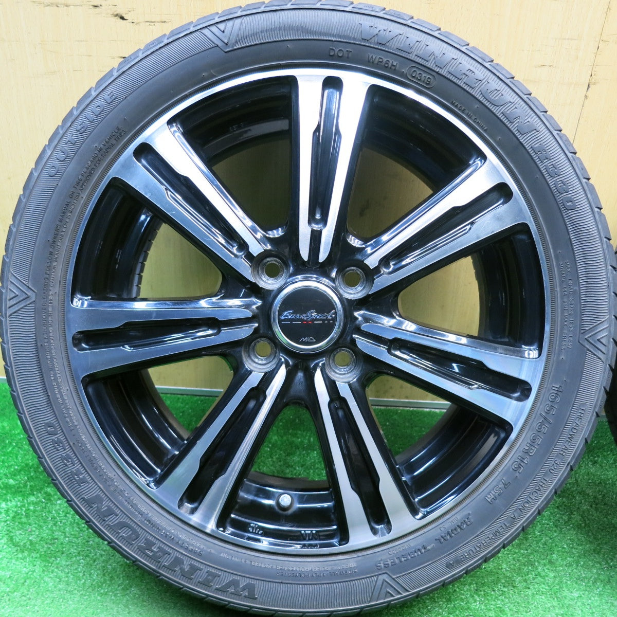 4本価格★165/55R15 EuroSpeed MiD ウィンラン R330 ユーロスピード 15インチ 軽サイズ タント ウェイク 等 PCD100/4H★6010804HAノ