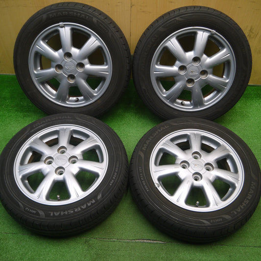 [送料無料] バリ溝！9分★ダイハツ タント ムーヴ 等 純正 155/65R14 マーシャル MH12 14インチ PCD100/4H★4120904Hノ