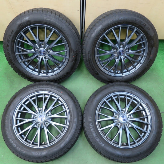 バリ溝！キレイ！8.5分★スタッドレス 215/60R17 グッドイヤー アイスナビ6 ravrion RM01 ラブリオン 17インチ PCD114.3/5H★5012911イス