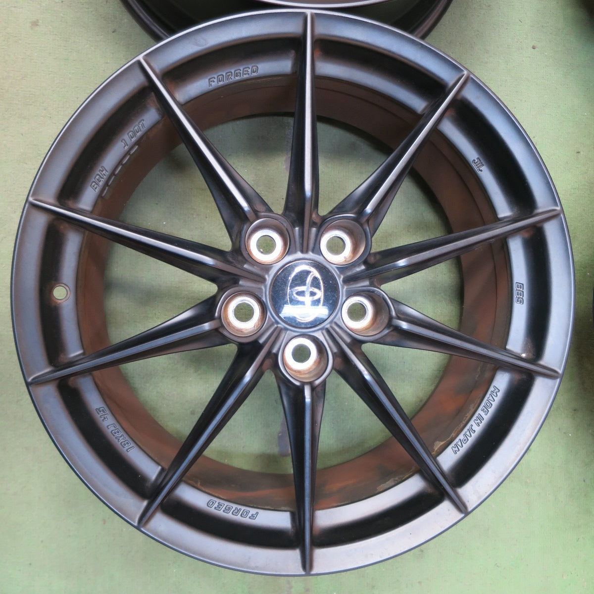 4本価格◎トヨタ GR ヤリス RZ ハイパフォーマンス ファースト エディション 純正 鍛造 BBS ホイール 18インチ 18×8J PCD114.3/5H◎6100201NGホ